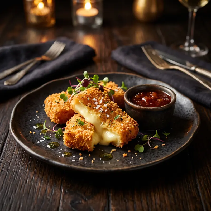 Queso Frito Crujiente